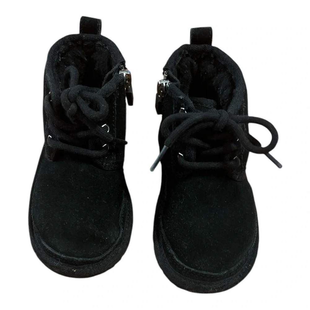 UGG Black Suede Kids Boots